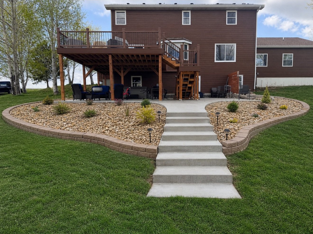 Completed outdoor living project